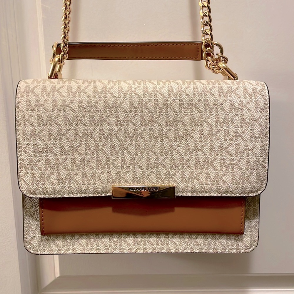 Michael Kors Tan & Gold Purse